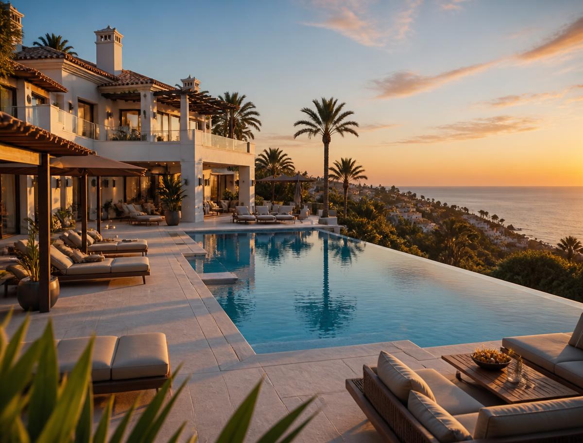 Villa de lujo con piscina infinita en Marbella